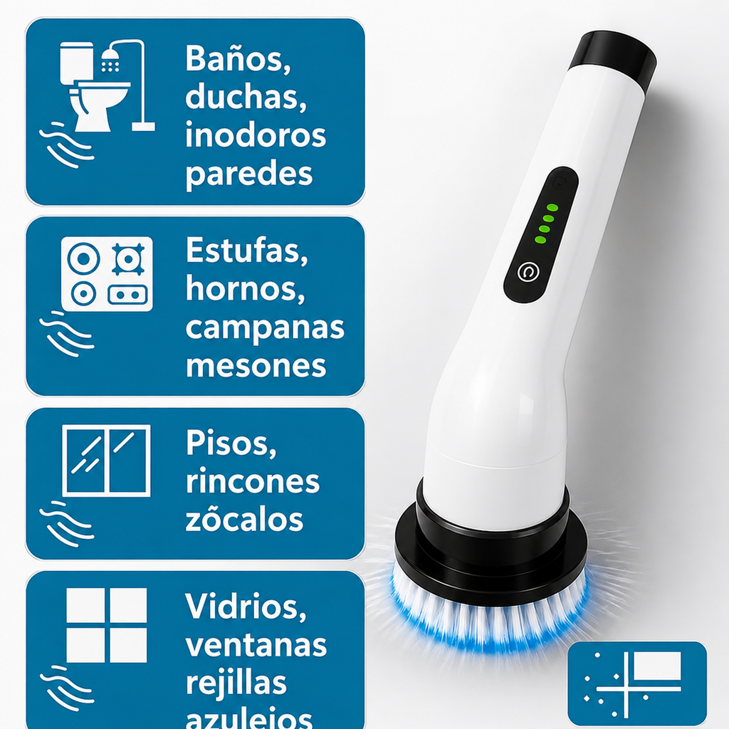 ✨Cepillo De Limpieza  9 en 1✨ ¡Despídete del cansancio y de las largas horas de limpieza!